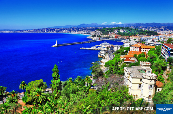 azure coast of Nice, french riviera